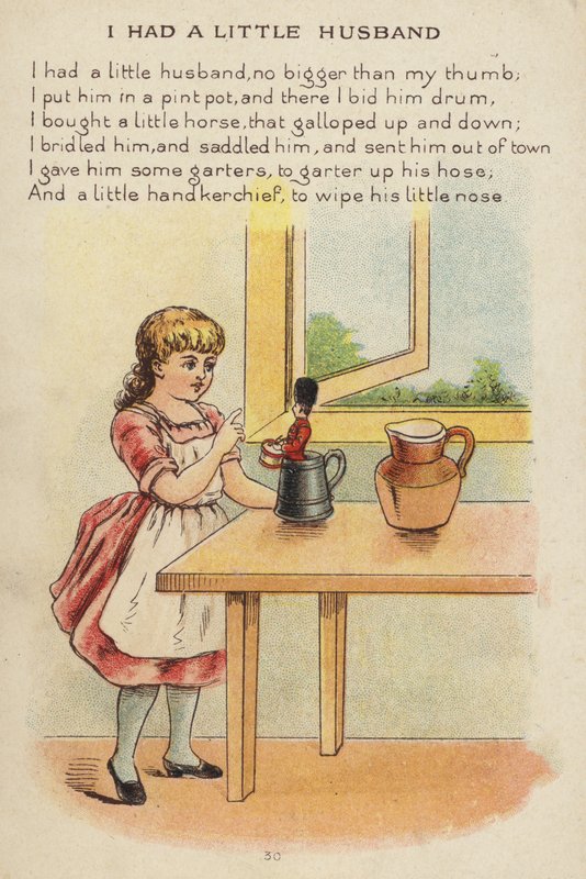 Mondóka: Volt egy kis férjem (chromolitho) alkotó: Constance Haslewood