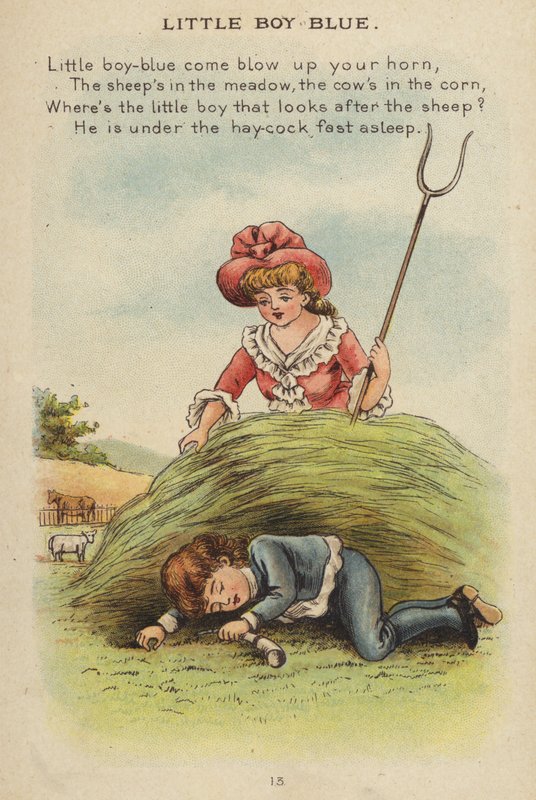Mondóka: Little Boy Blue (chromolitho) alkotó: Constance Haslewood