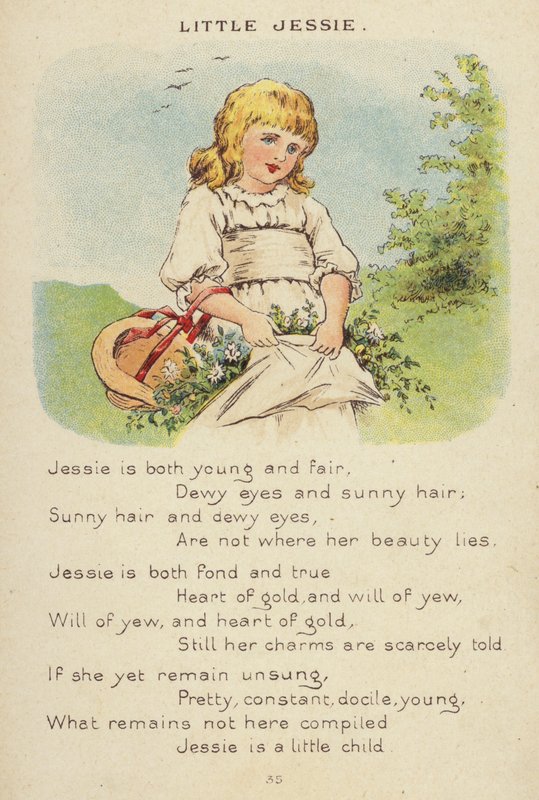 Mondóka: Little Jessie (chromolitho) alkotó: Constance Haslewood