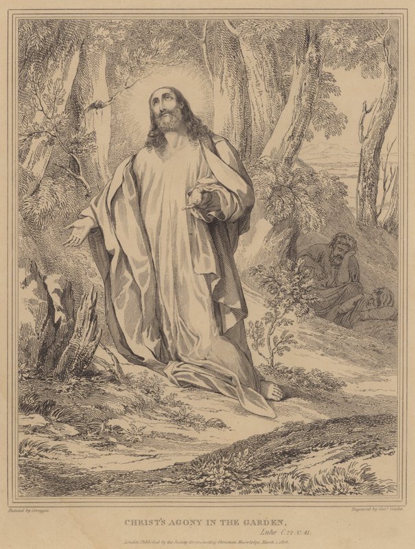 Krisztus kínja a kertben, Lukács alkotó: Antonio da Correggio