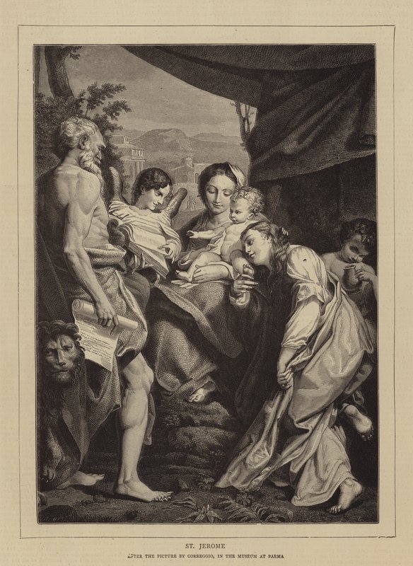 Szent Jeromos alkotó: Antonio da Correggio