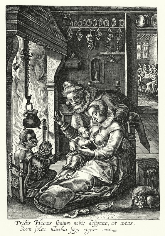 Tél (metszet) alkotó: Crispin I de (after) Passe