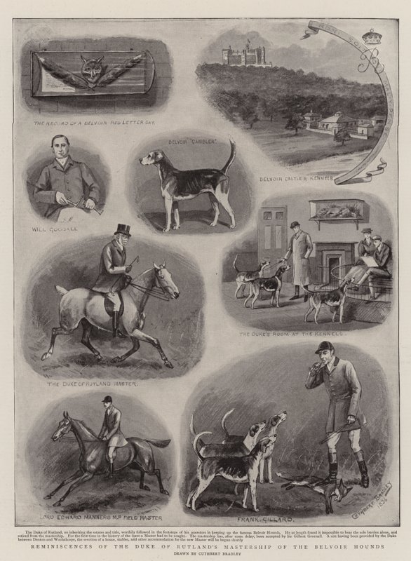 Emlékezések Rutland hercegének a Belvoir Hounds mesterségéről alkotó: Cuthbert Bradley