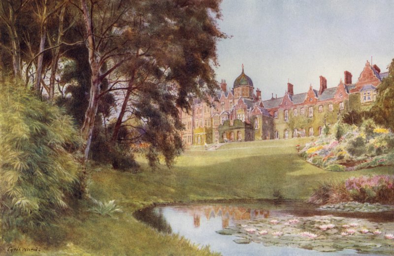 A tó sarka, Sandringham (színes litó) alkotó: Cyril Ward
