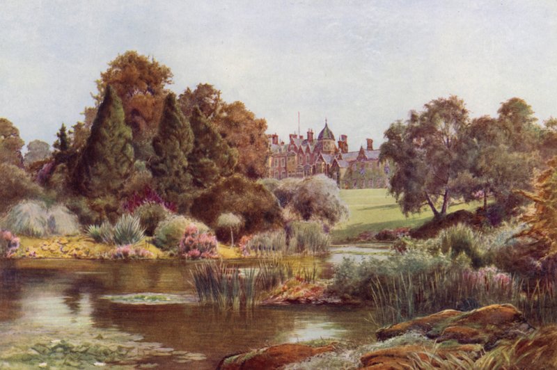 The Lake in the West Garden, Sandringham (színes litho) alkotó: Cyril Ward