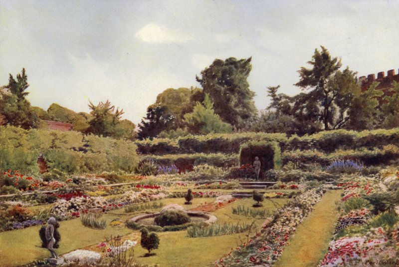The Old Pond Garden, Hampton Court (színes litó) alkotó: Cyril Ward