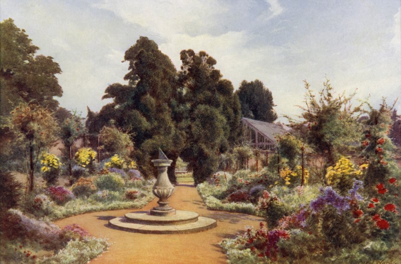 A régi napóra, Claremont (színes litó) alkotó: Cyril Ward
