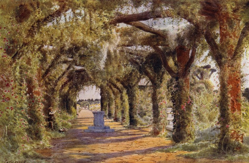 Pergola, Sandringham (színes litó) alkotó: Cyril Ward