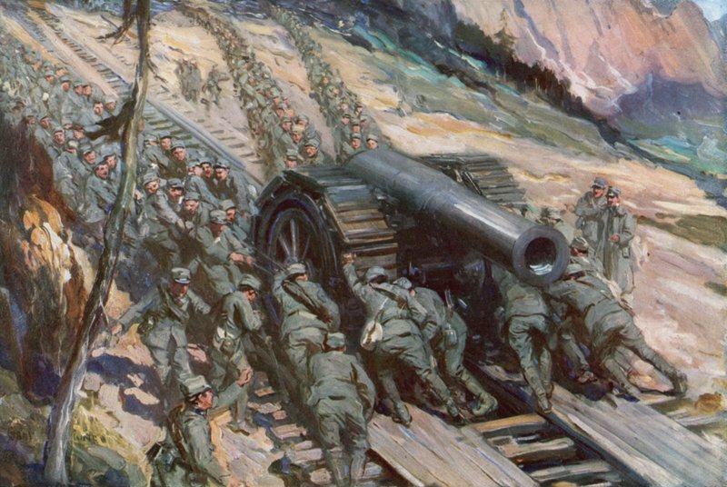 A hegyek meghódítása, Olaszország, I. világháború alkotó: Cyrus Cuneo