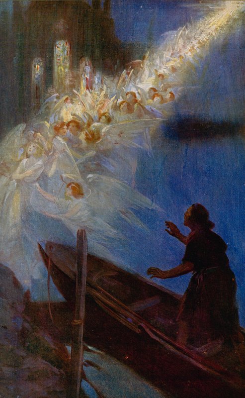 A Westminster Abbey legendás felszentelése, A halász látomása alkotó: Cyrus Cuneo