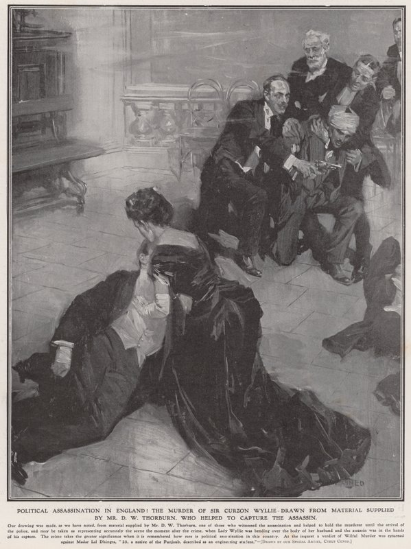 Sir Curzon Wyllie meggyilkolása alkotó: Cyrus Cuneo