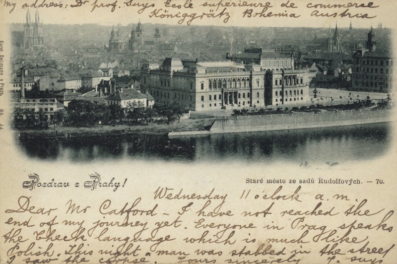 Prága általános képét ábrázoló képeslap alkotó: Czech Photographer