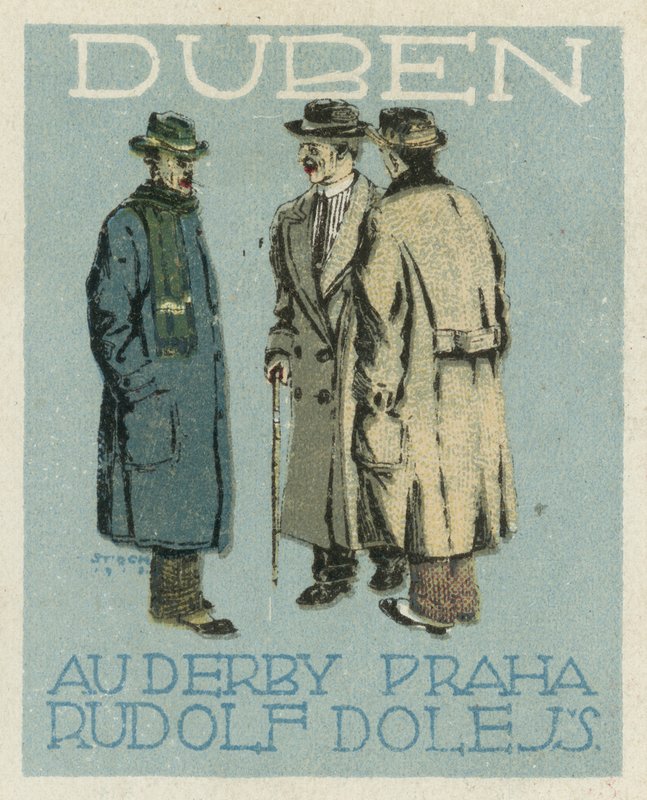 Április. Au Derby Rudolf Dole divat, Prága alkotó: Czech School