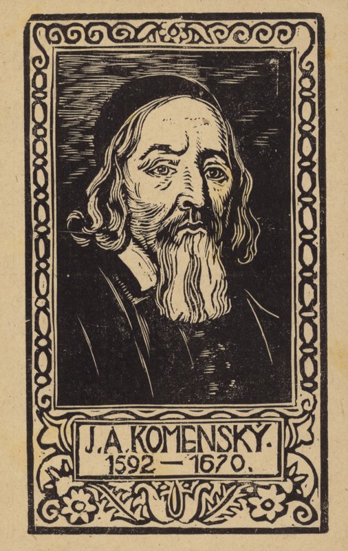 John Amos Comenius (1592-1670), cseh tanár, oktató és író alkotó: Czech School