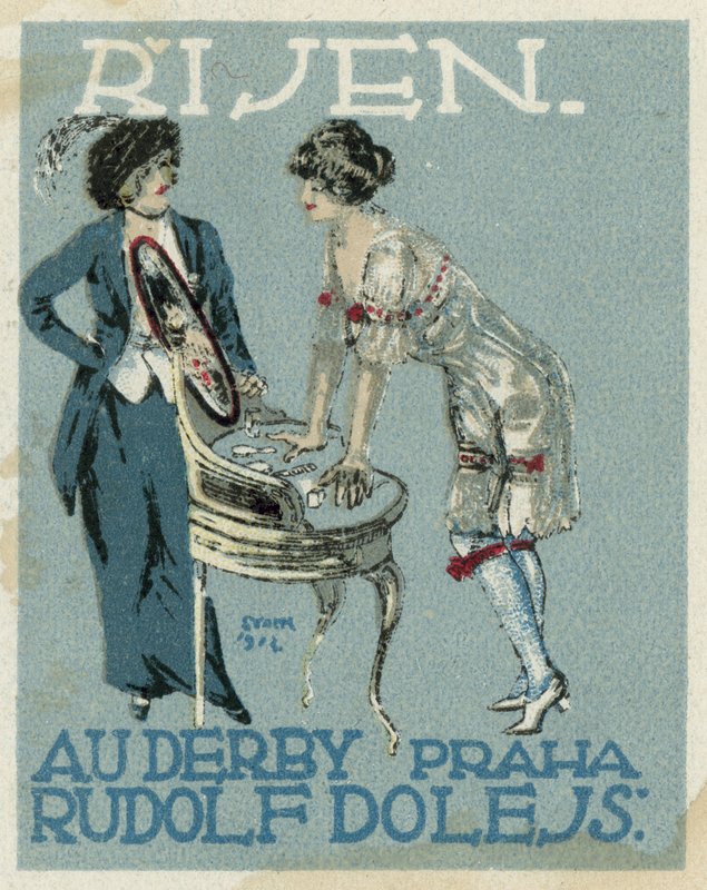 Október. Au Derby Rudolf Dole divat, Prága alkotó: Czech School