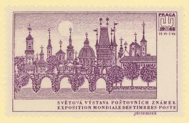 Postabélyeg Világkiállítás, Prága, 1968 alkotó: Czech School