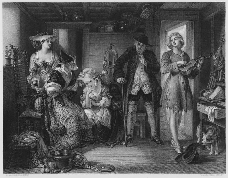 Jelenet Midasból, a Királyi Gyűjtemény képéről (metszet) alkotó: Daniel (after) Maclise