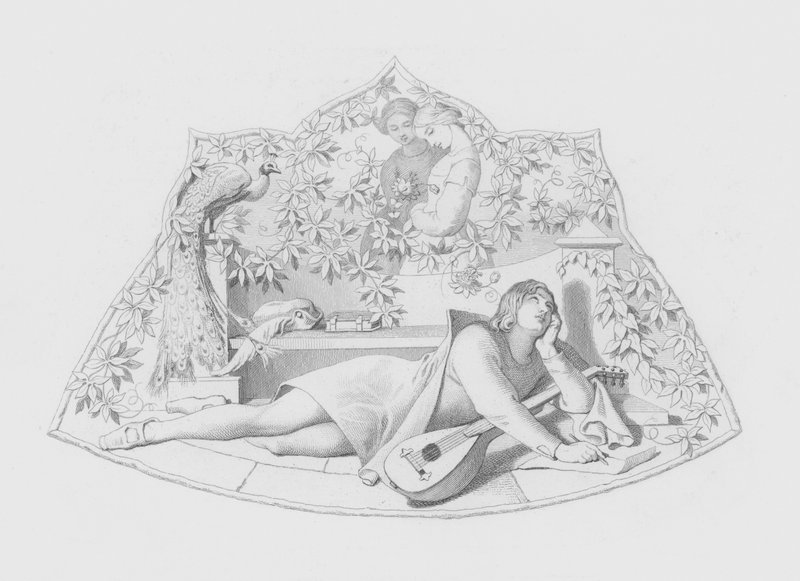 Shakespeare, A szerető (metszet) alkotó: Daniel (after) Maclise