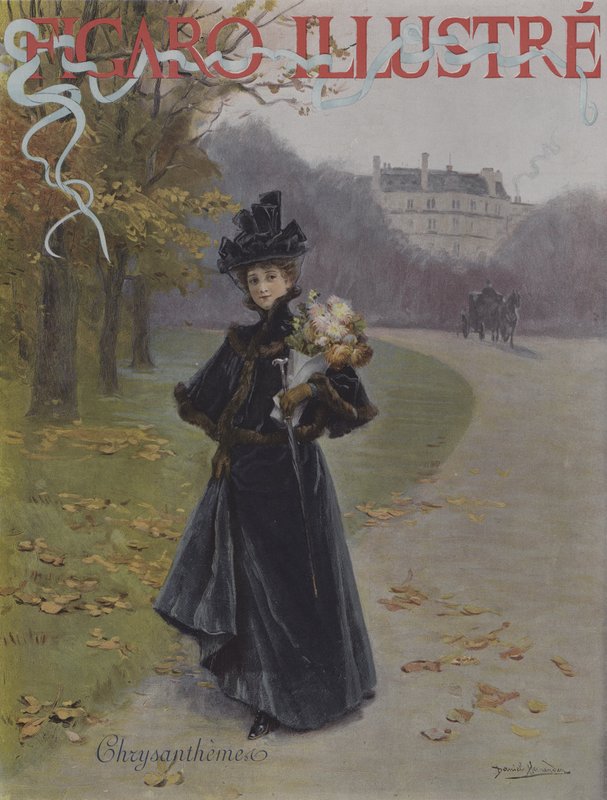 Krizantém (Krizantém). A Le Figaro Illustre borítója, 1896. november alkotó: Daniel Hernandez
