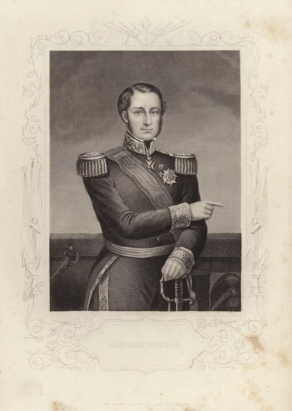 Havelin admirális (metszet) alkotó: Daniel John. Pound