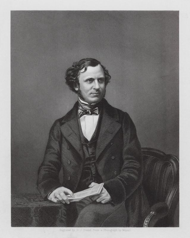 Edward Henry Stanley, Lord Stanley, brit politikus (metszet) alkotó: Daniel John. Pound