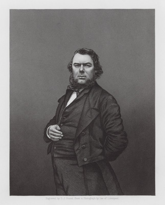 Hugh Stowell Brown, manx-i keresztény prédikátor és szociális reformer (metszet) alkotó: Daniel John. Pound