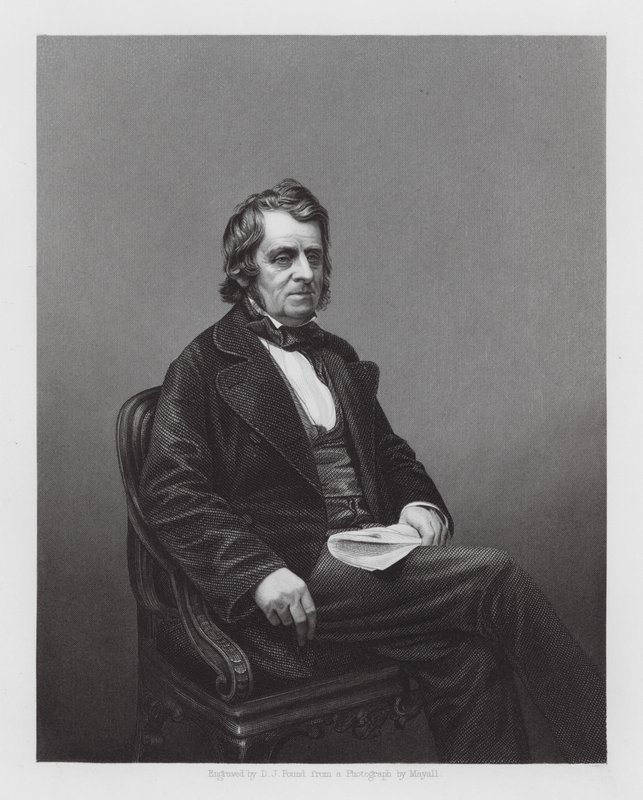 John Arthur Roebuck, brit politikus (metszet) alkotó: Daniel John. Pound