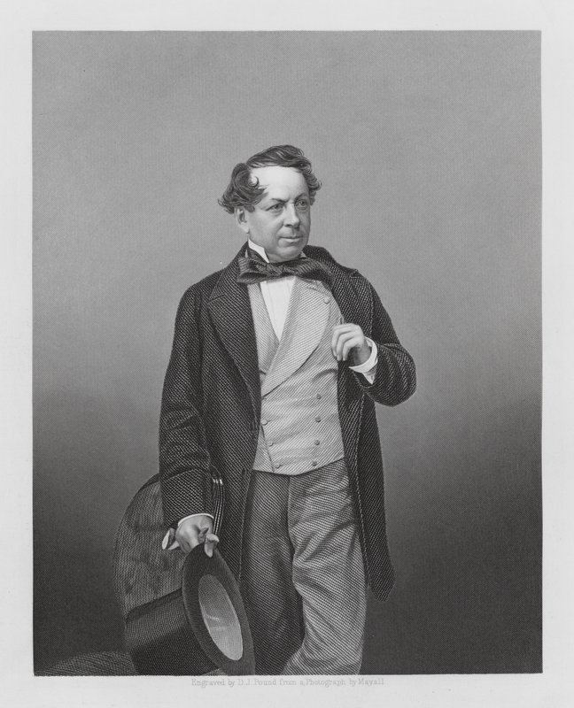 John Baldwin Buckstone, angol színész és drámaíró (metszet) alkotó: Daniel John. Pound