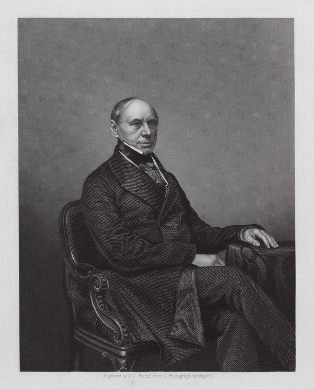 Philipp von Brunnow, orosz diplomata (metszet) alkotó: Daniel John. Pound