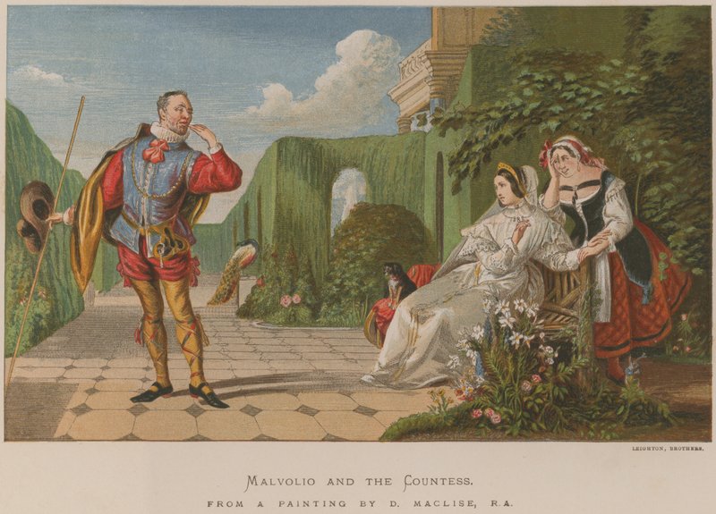 Malvolio és a grófnő alkotó: Daniel Maclise