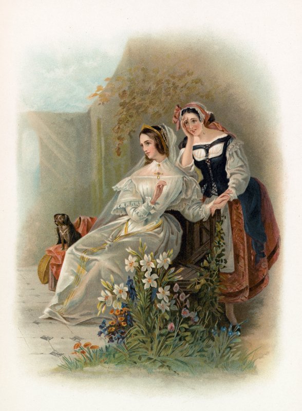 Olivia és Maria a Tizenkettedik éjszakából alkotó: Daniel Maclise