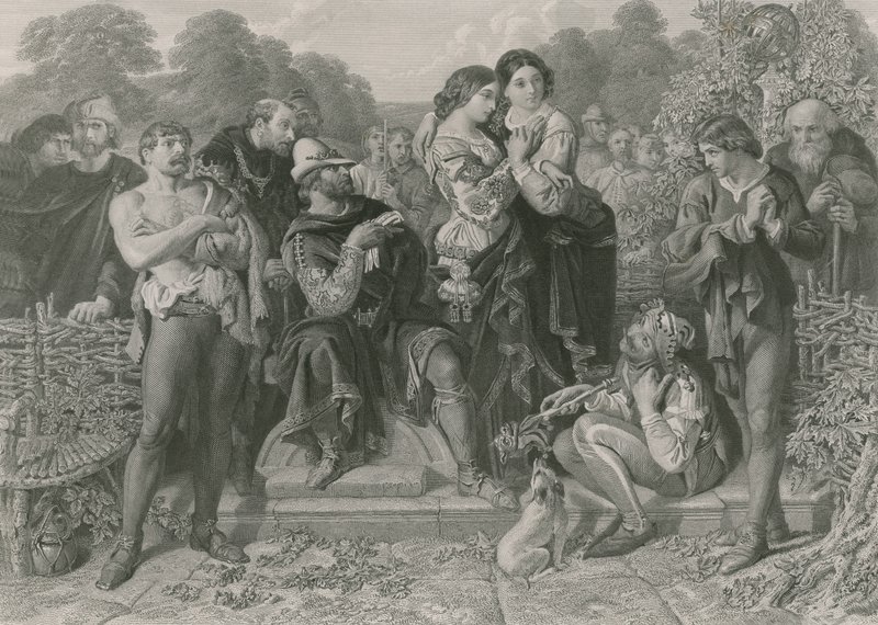 Orlando és a birkózó, ahogy tetszik alkotó: Daniel Maclise