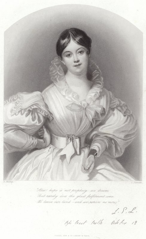 Letitia Elizabeth Landon portréja alkotó: Daniel Maclise