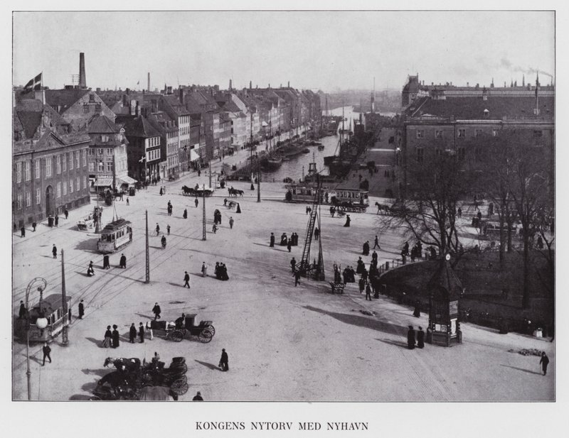 Koppenhága: Kongens Nytorv Med Nyhavn (f/w fotó) alkotó: Danish Photographer