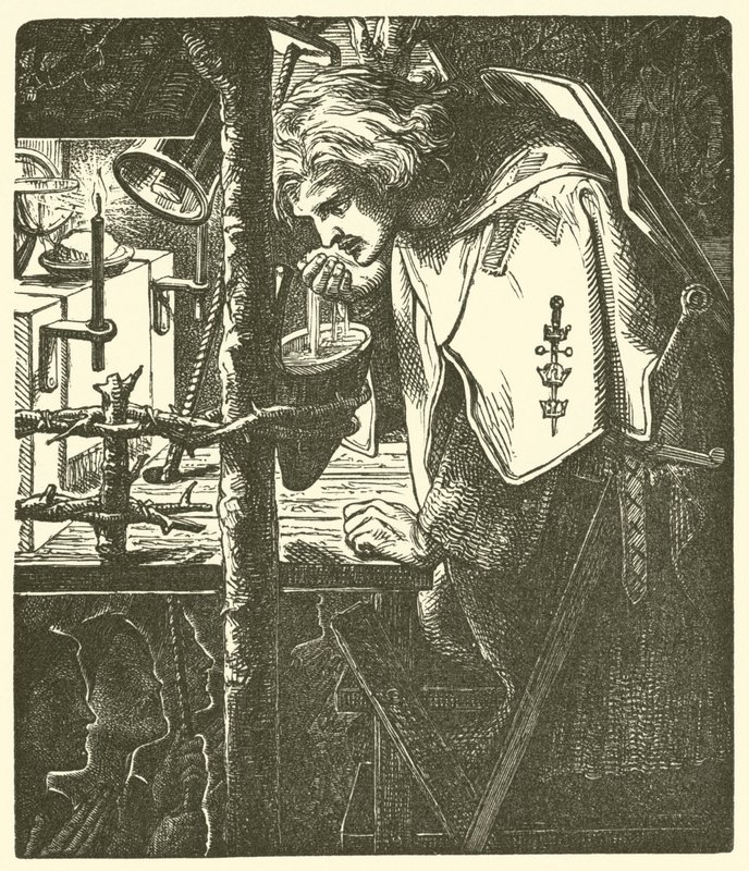 Tennyson verseiből alkotó: Dante Gabriel Charles Rossetti