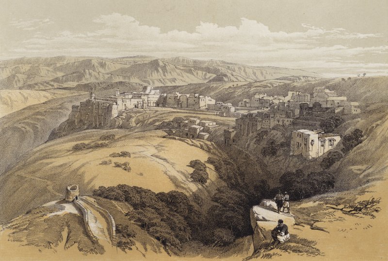 Betlehem (színes litó) alkotó: David (after) Roberts