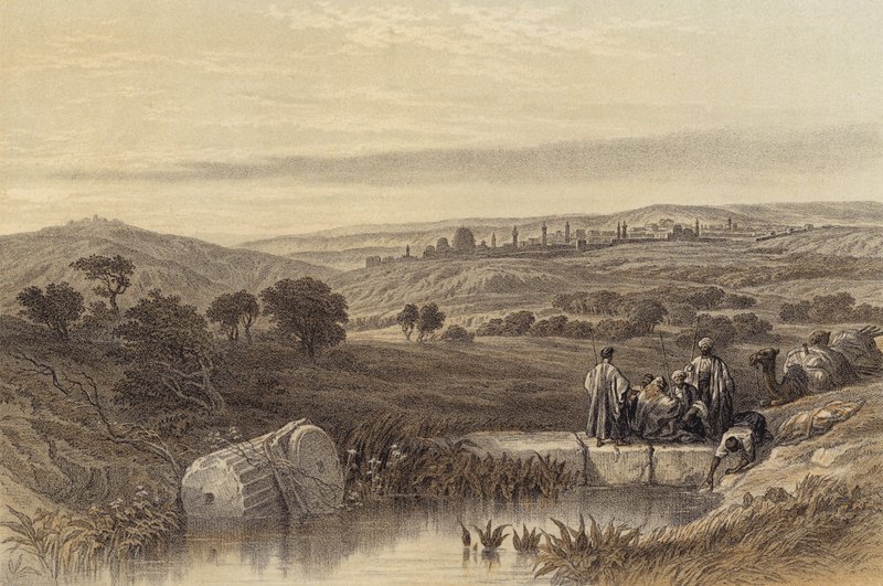 Jeruzsálem északról (színes litó) alkotó: David (after) Roberts