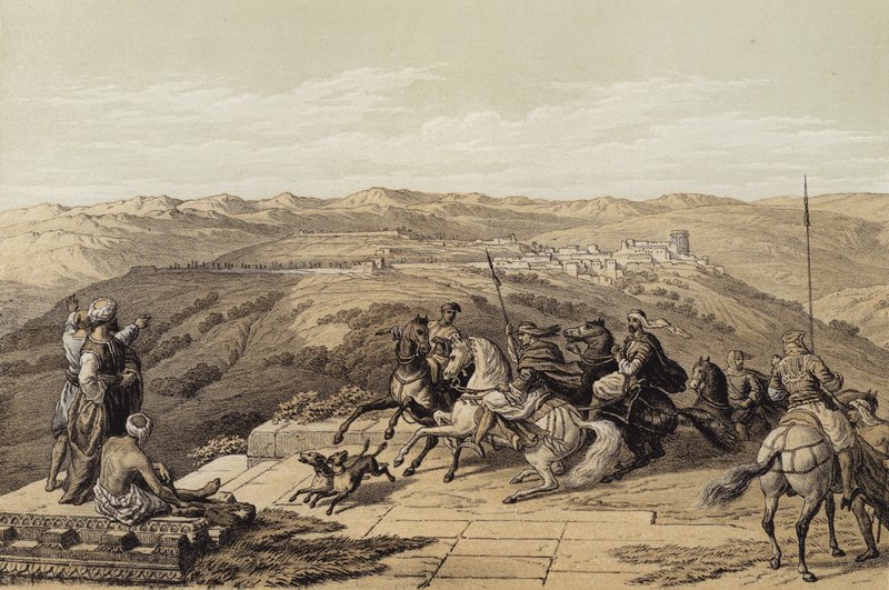 Sebaste, Ókori Szamária (színes litó) alkotó: David (after) Roberts