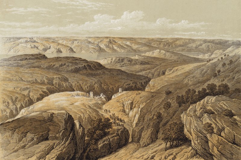 Engedi vadon (színes litó) alkotó: David (after) Roberts