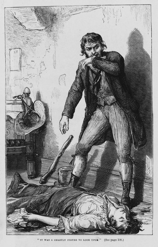 Illusztráció Oliver Twisthez, Charles Dickens (metszet) alkotó: David Henry Friston