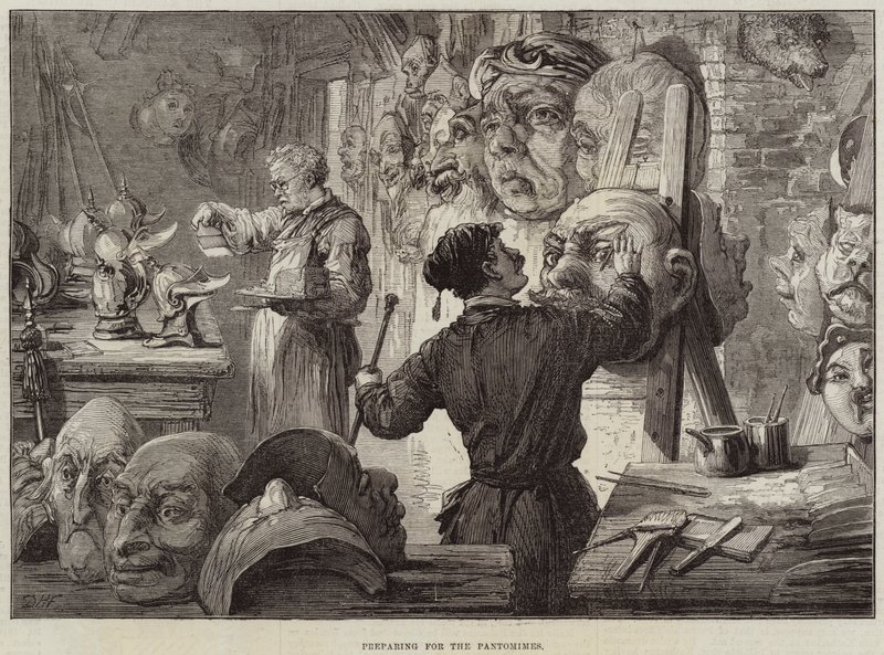Felkészülés a Pantomimes-re alkotó: David Henry Friston
