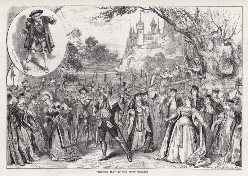 "Ida hercegnő" a Savoyai Színházban (metszet) alkotó: David Henry Friston