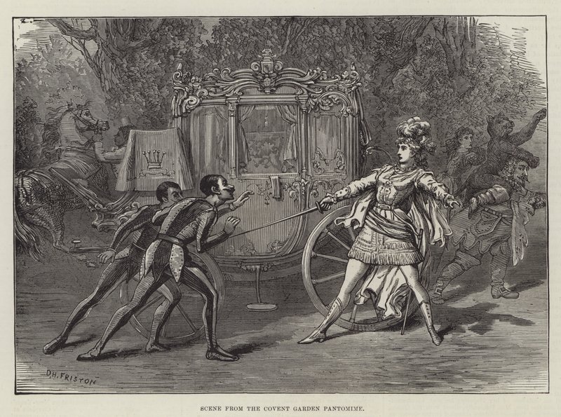 Jelenet a Covent Garden pantomimből alkotó: David Henry Friston