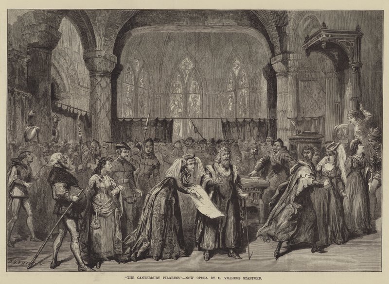 A canterburyi zarándokok, új opera C Villiers Stanfordtól alkotó: David Henry Friston