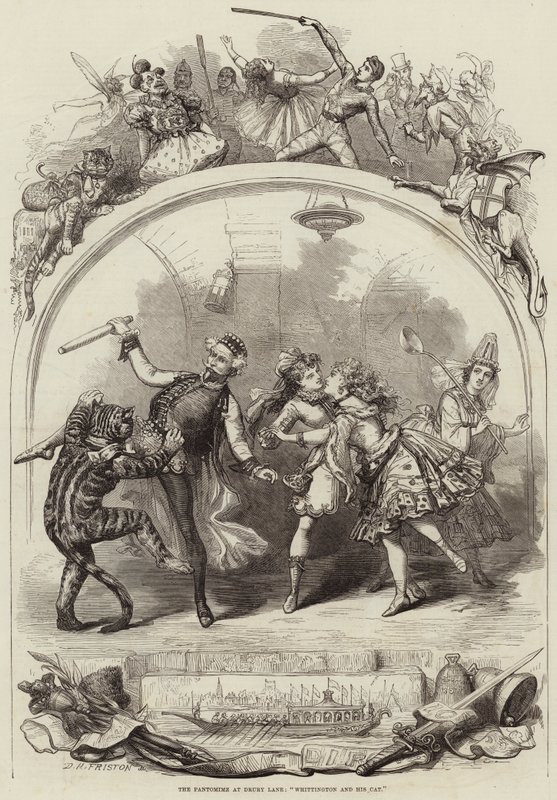 A Drury Lane-i pantomim, Whittington és a macskája alkotó: David Henry Friston