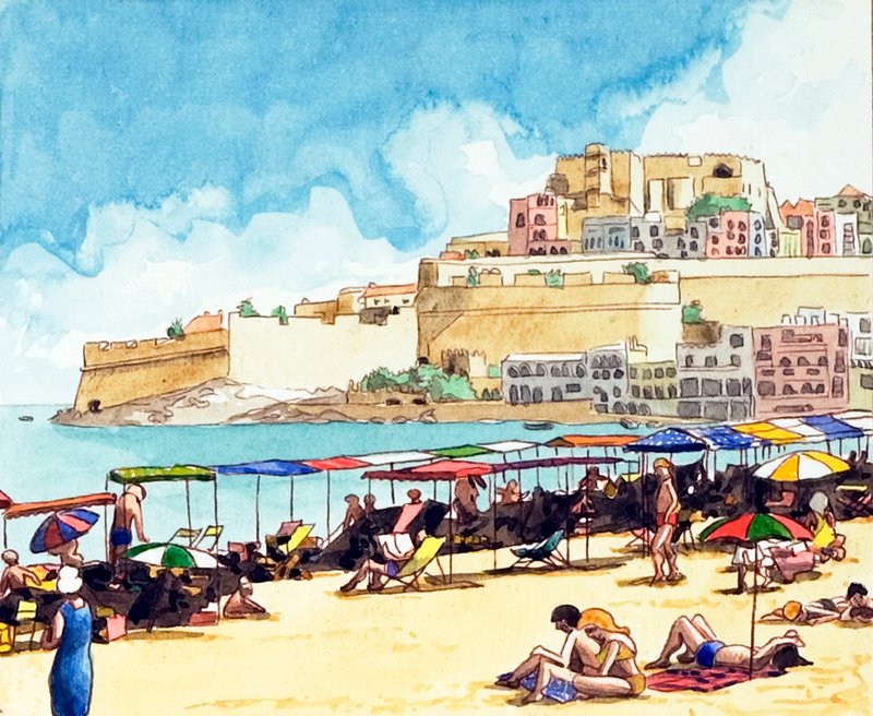 Costa Brava, Spanyolország alkotó: David Nicolle