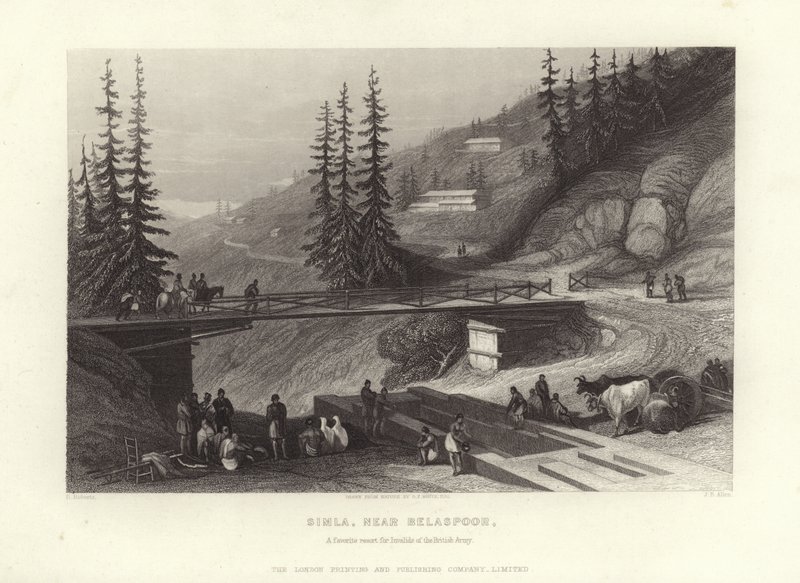 Simla, Belaspoor közelében alkotó: David Roberts
