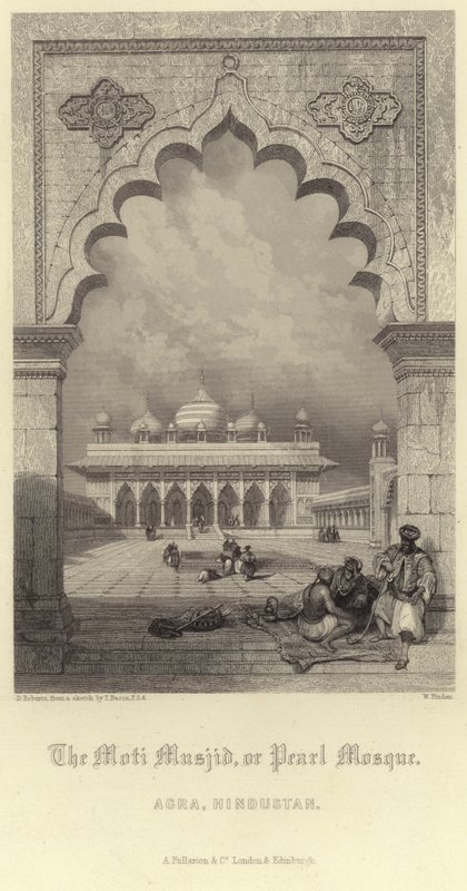 A Moti Muszid Agra-ban alkotó: David Roberts