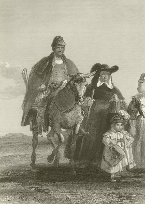 Madridba belépő alakok csoportja alkotó: David Wilkie