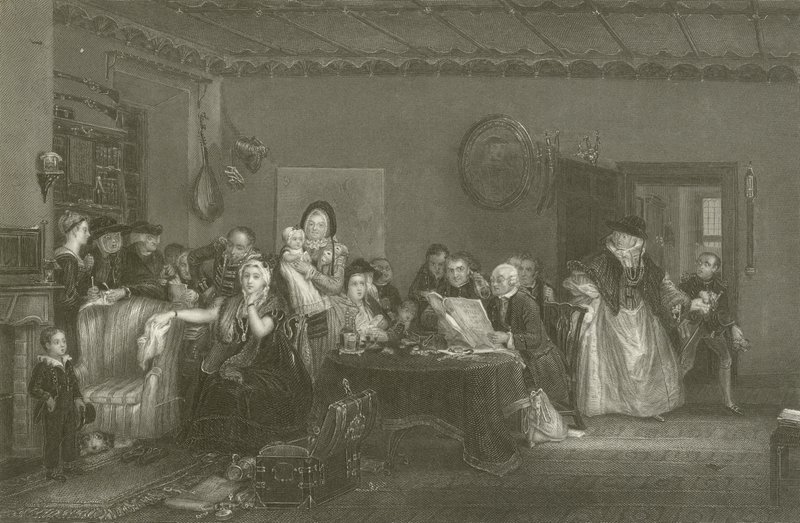 A Végrendelet olvasása alkotó: David Wilkie